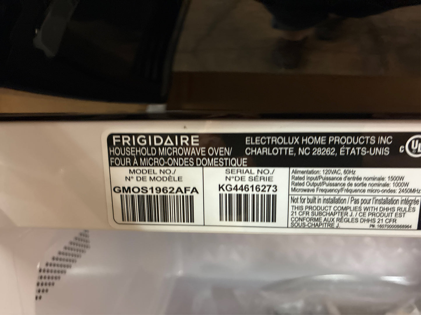 1.9 cu. ft. Microwave, Smudge-Proof Steel