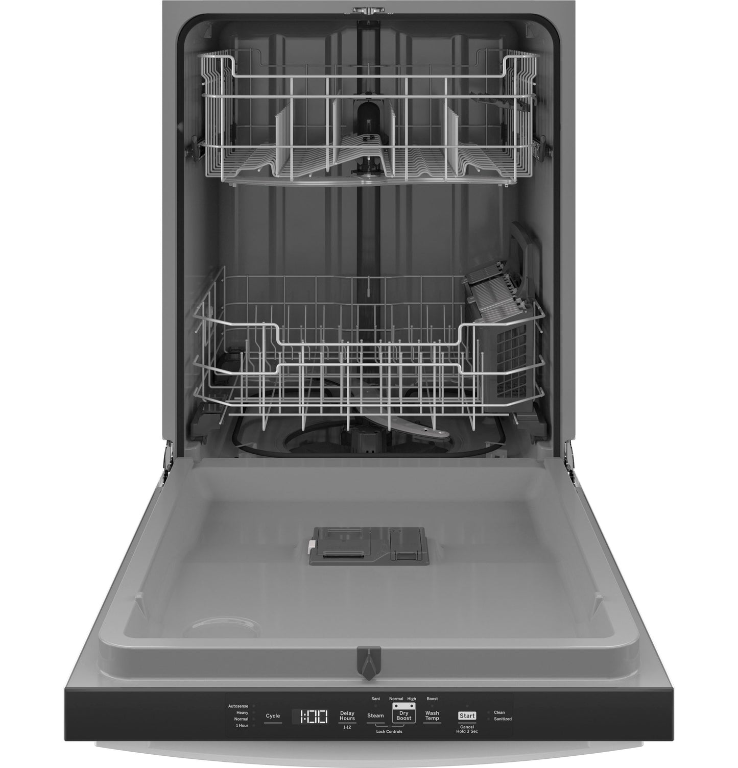 GE 24" Top Control Dishwasher, White, 52 dB
