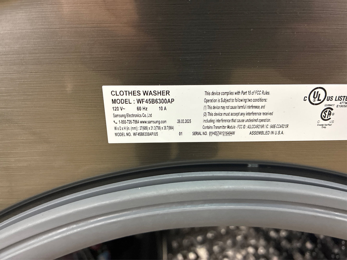 4.5 cu. ft. Smart High-Efficiency Washer