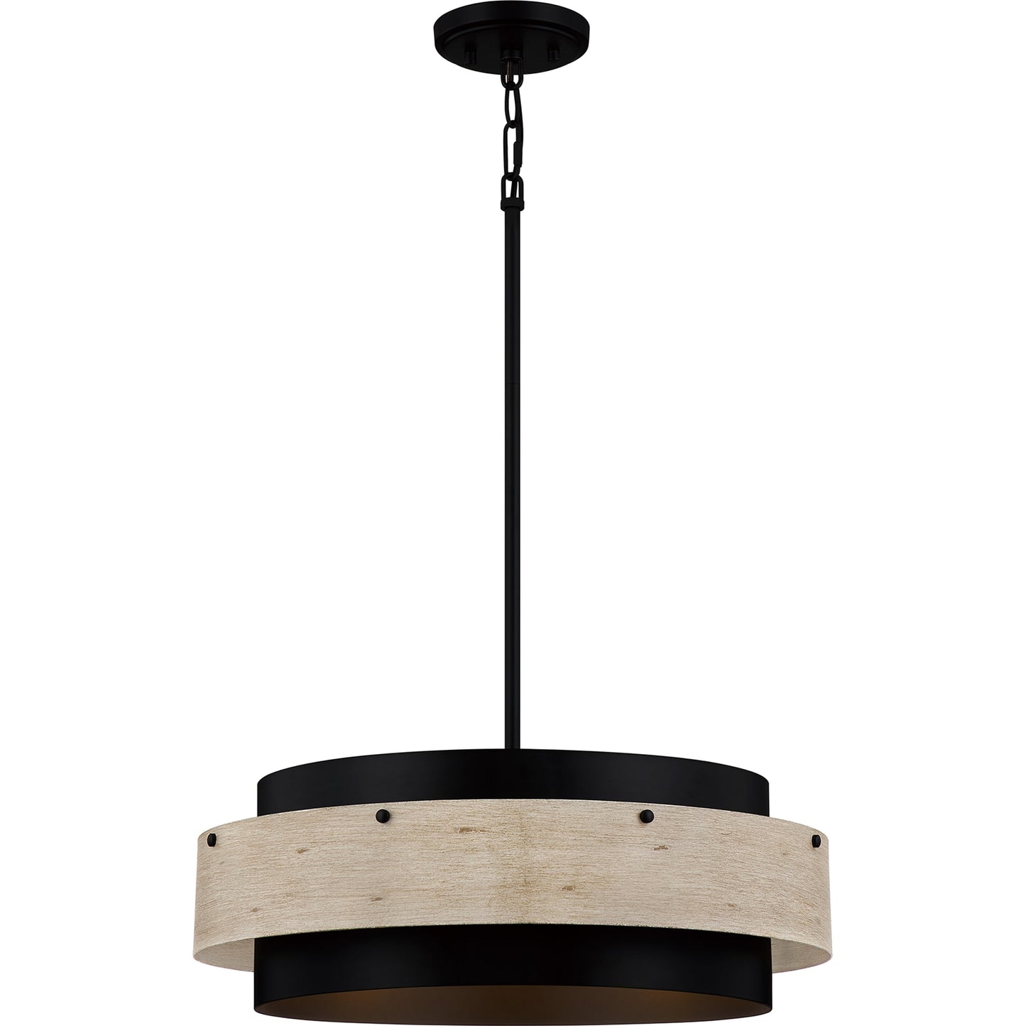 Quoizel Ainsley 4-Light Matte Black Pendant