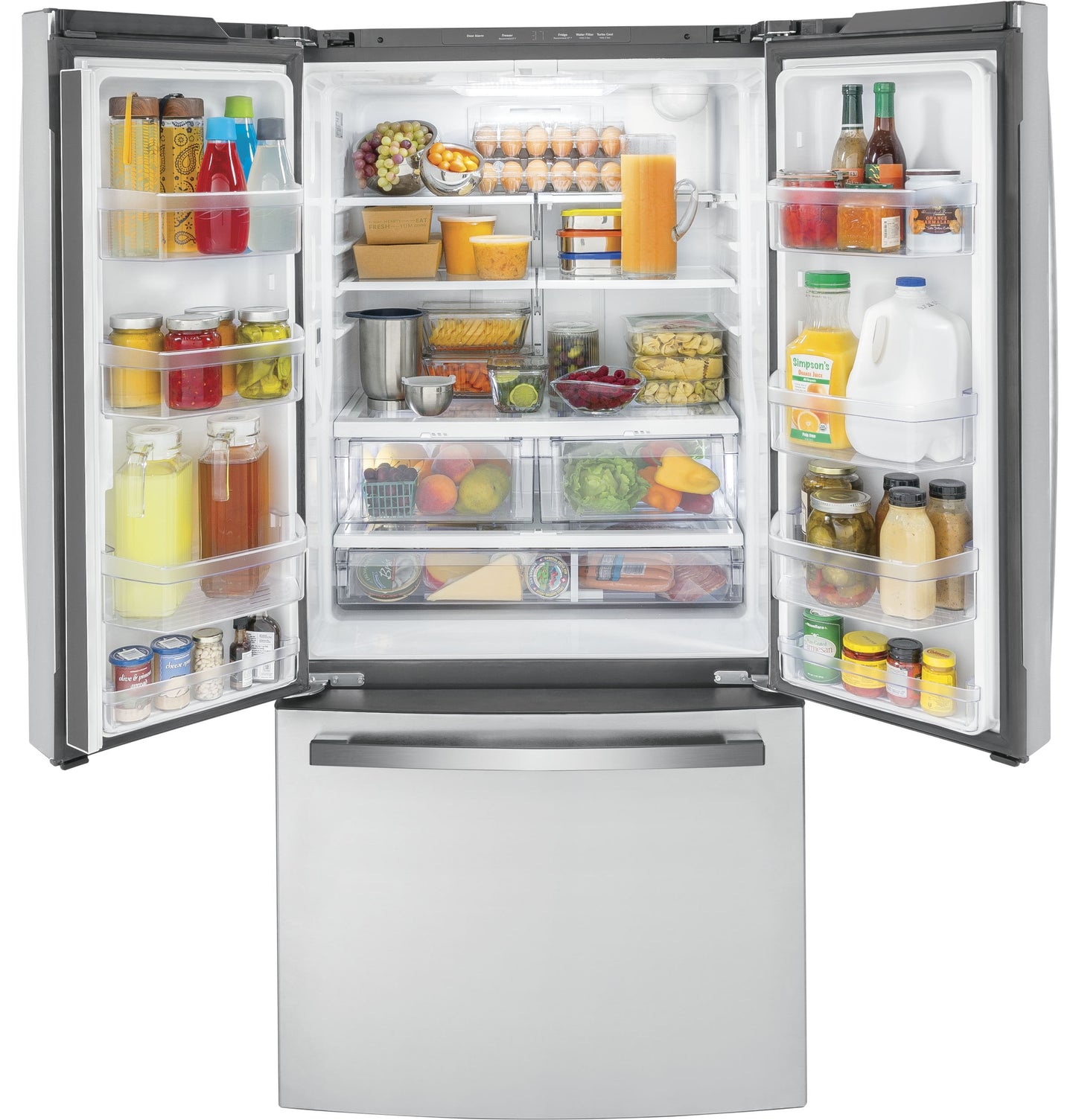 GE 18.6-cu ft French Door Fridge with Ice Maker.