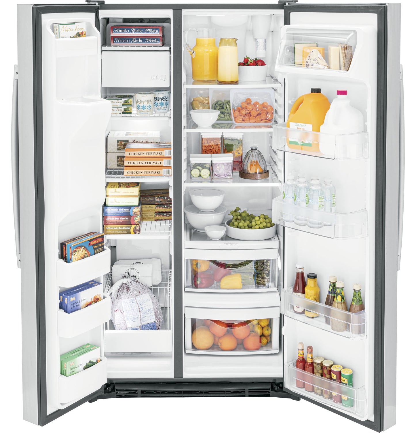 GE 25.3 cu ft Side-by-Side Refrigerator