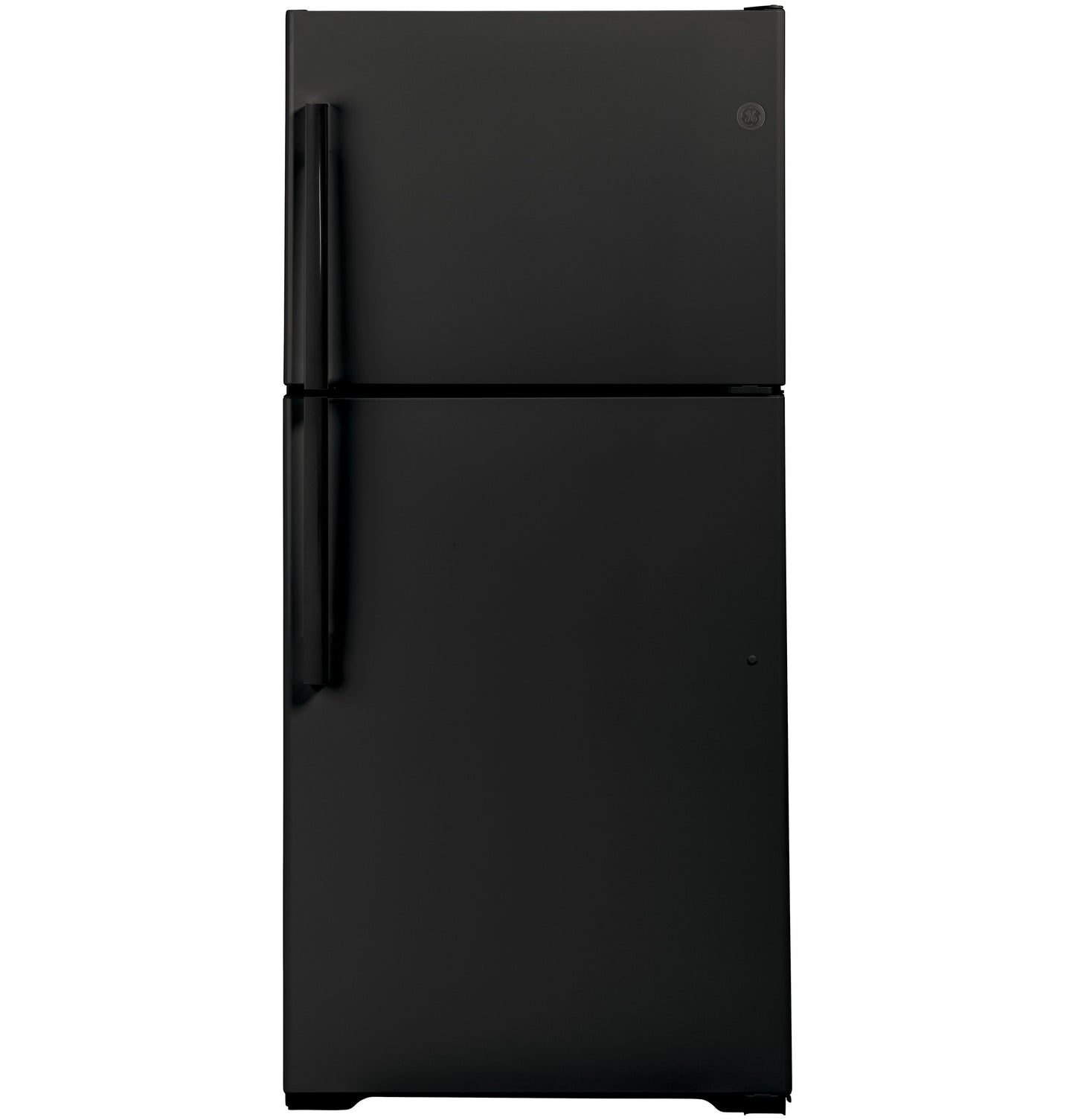 GE 21.9-cu ft Top-Freezer Fridge (Black)