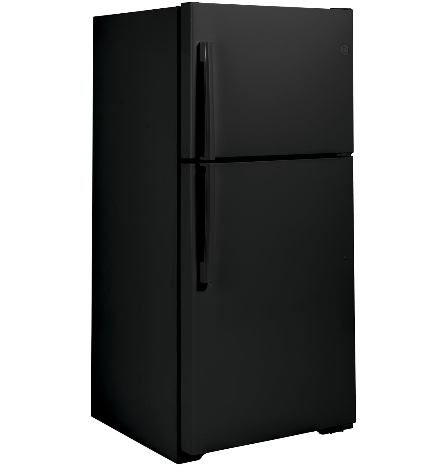 GE 21.9-cu ft Top-Freezer Fridge (Black)