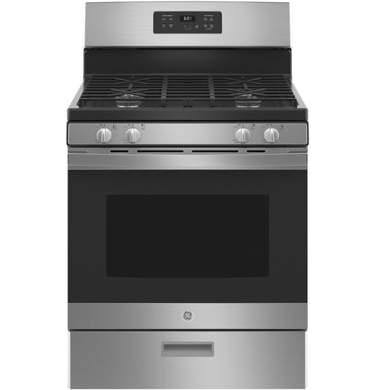 GE 30-in 4.8-cu ft Gas Range (Stainless Steel)