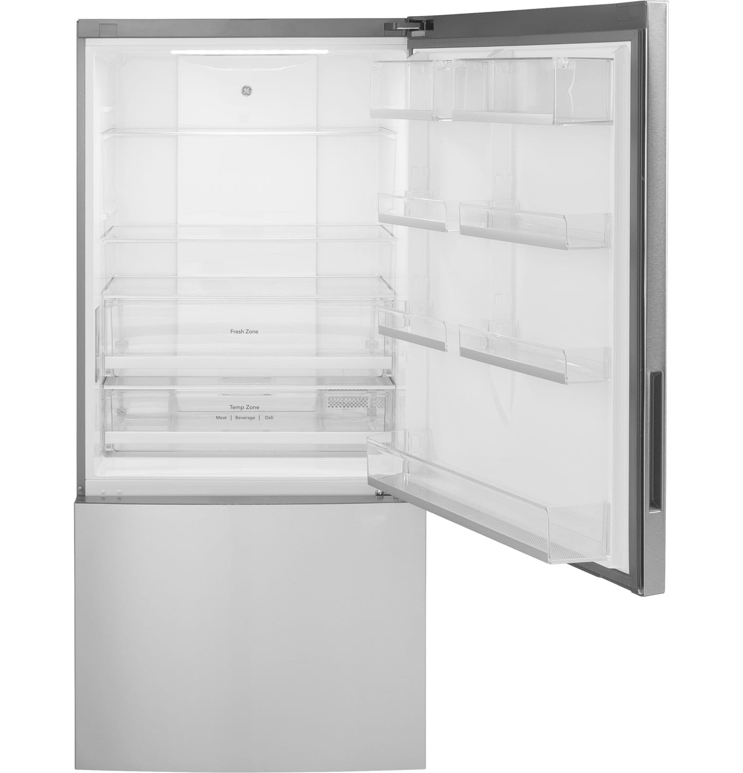 GE 17.7-cu ft Counter-depth Bottom-Freezer Fridge