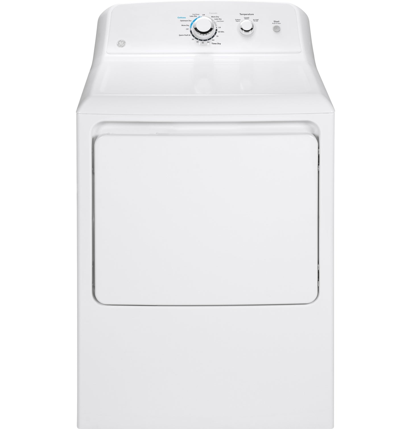 GE 6.2-cu ft Vented Electric Dryer (White)