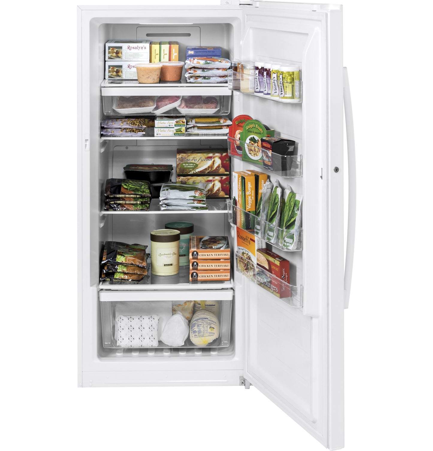 GE 14.1-cu ft Frost-free Upright Freezer