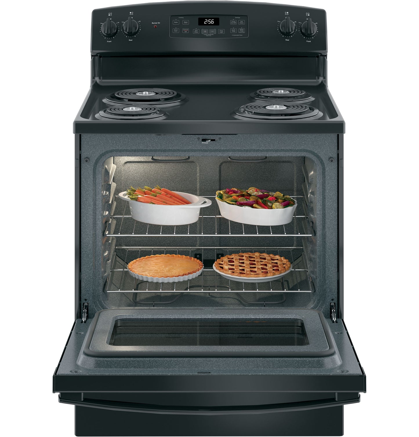 GE 30" 5-cu ft Electric Range (Black)