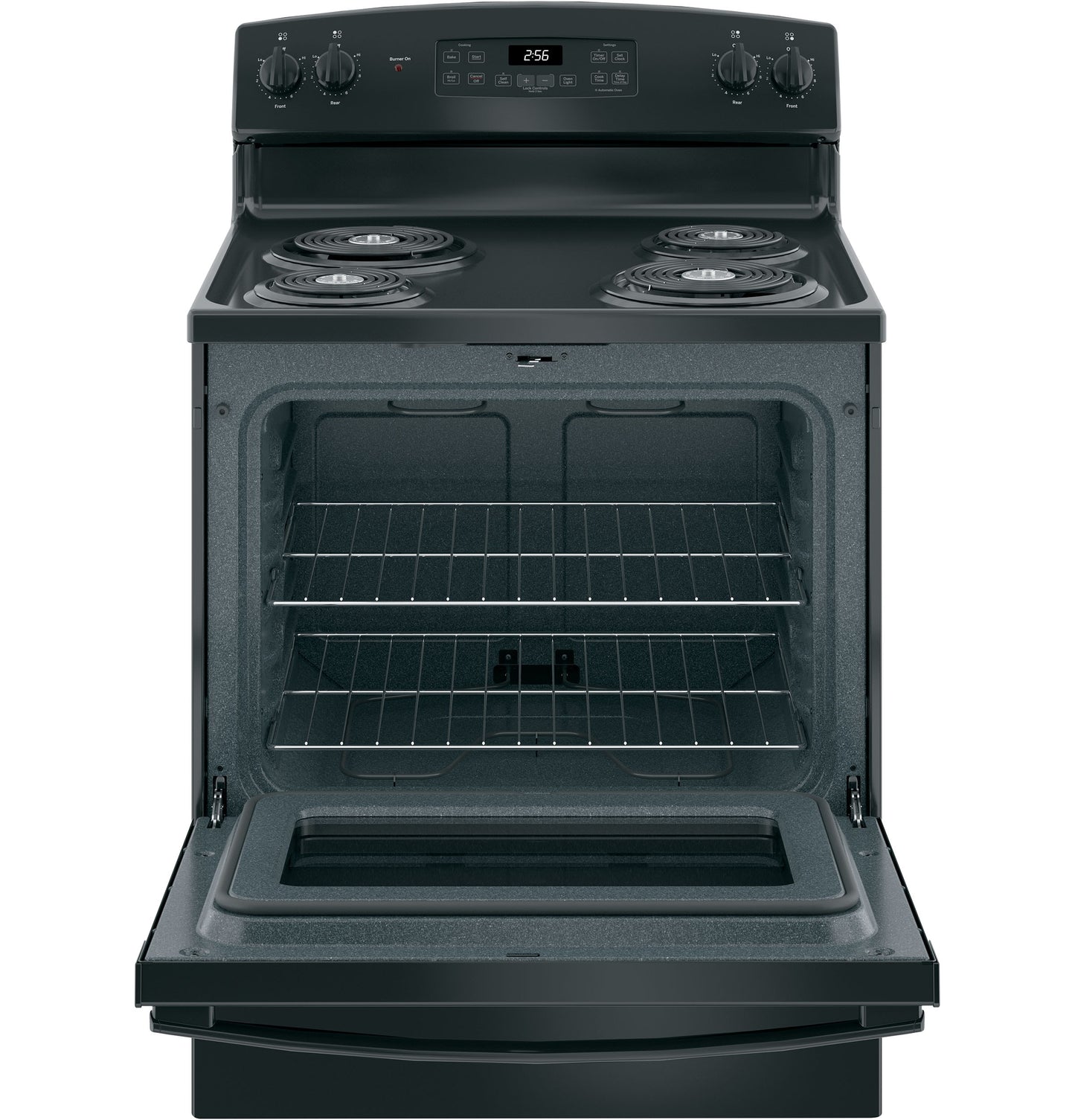 GE 30" 5-cu ft Electric Range (Black)