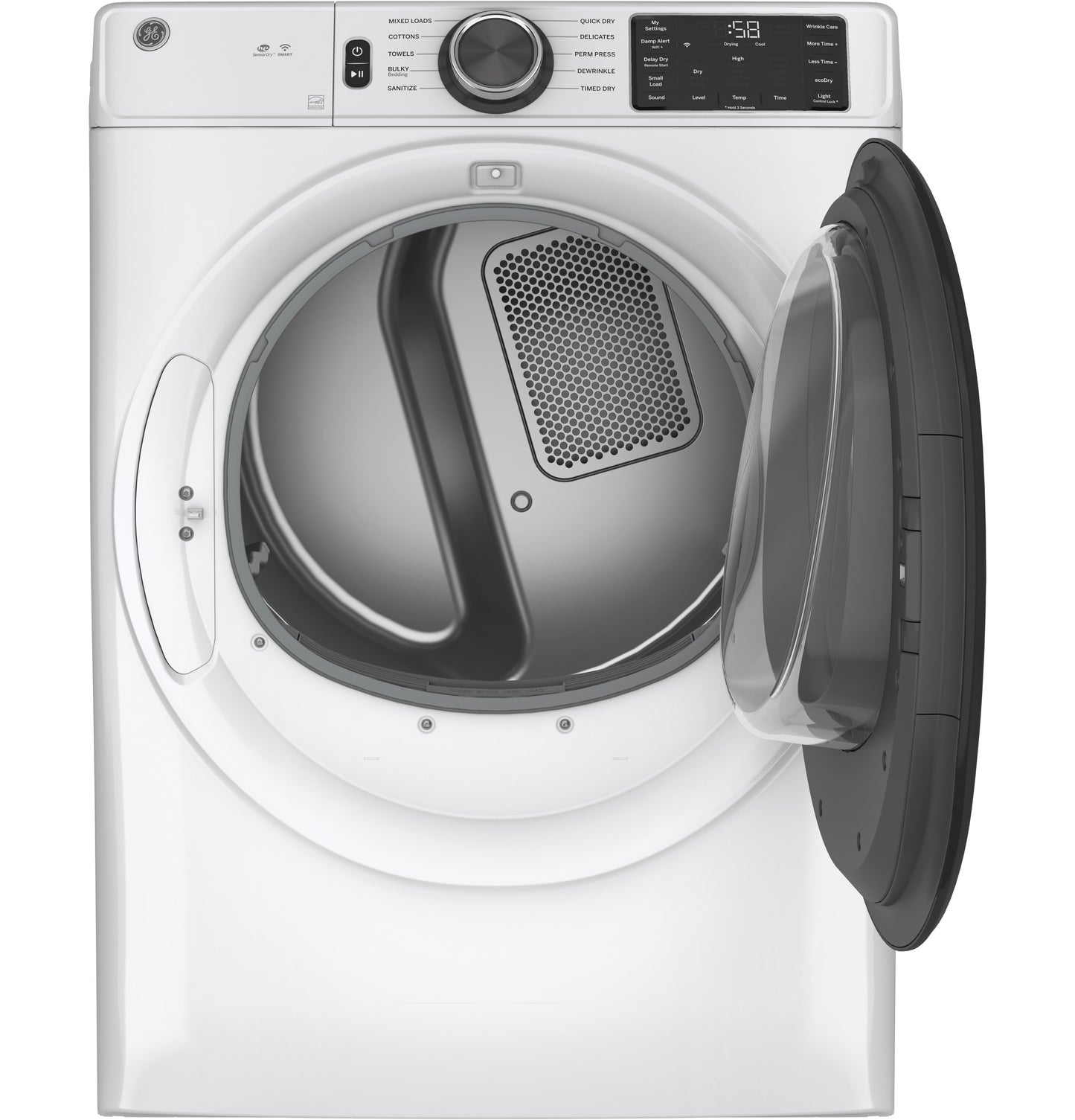 GE 7.8-cu ft Stackable Electric Dryer (White)