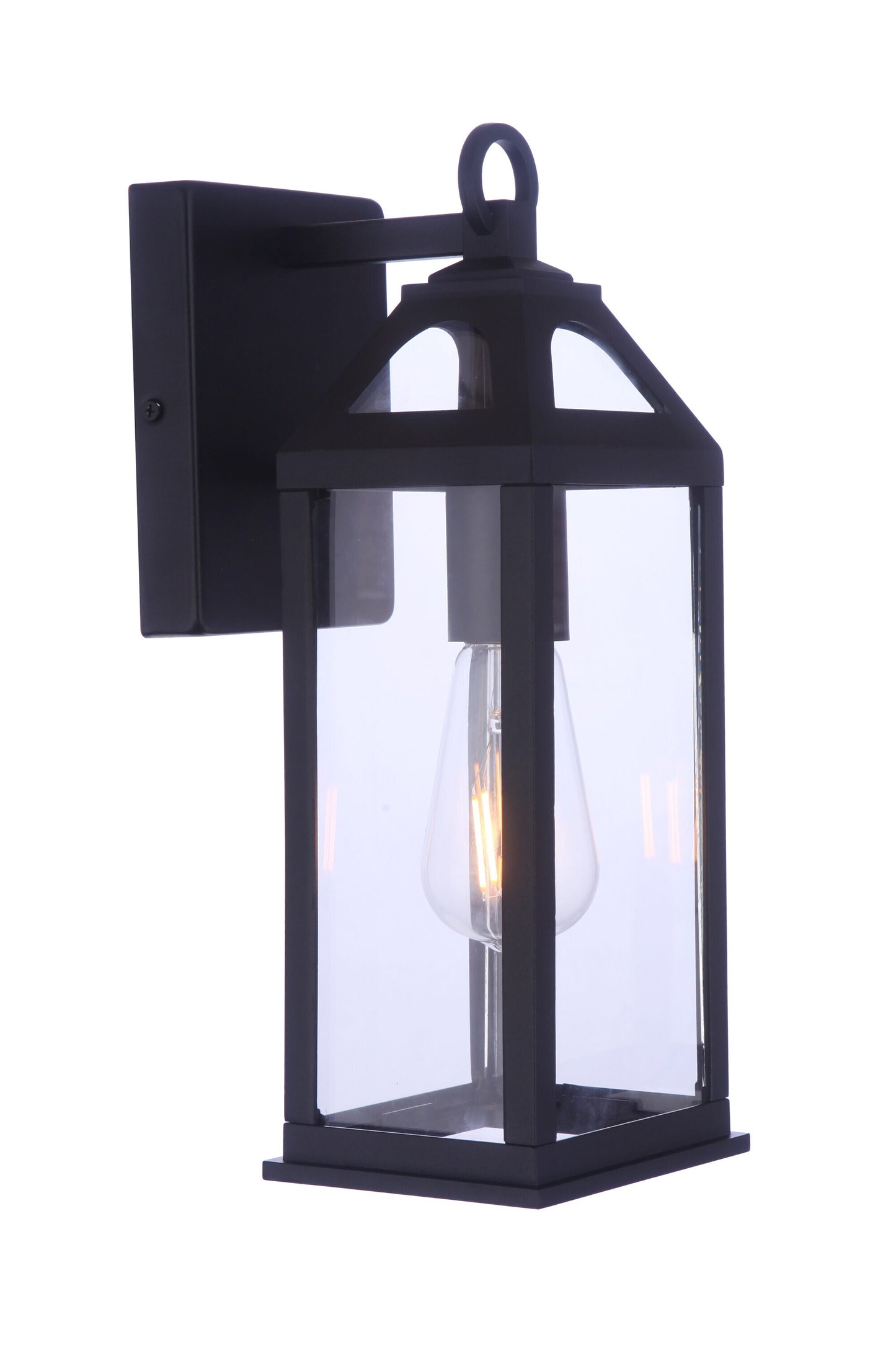 allen + roth Cogburn 13.5" Black Outdoor Light