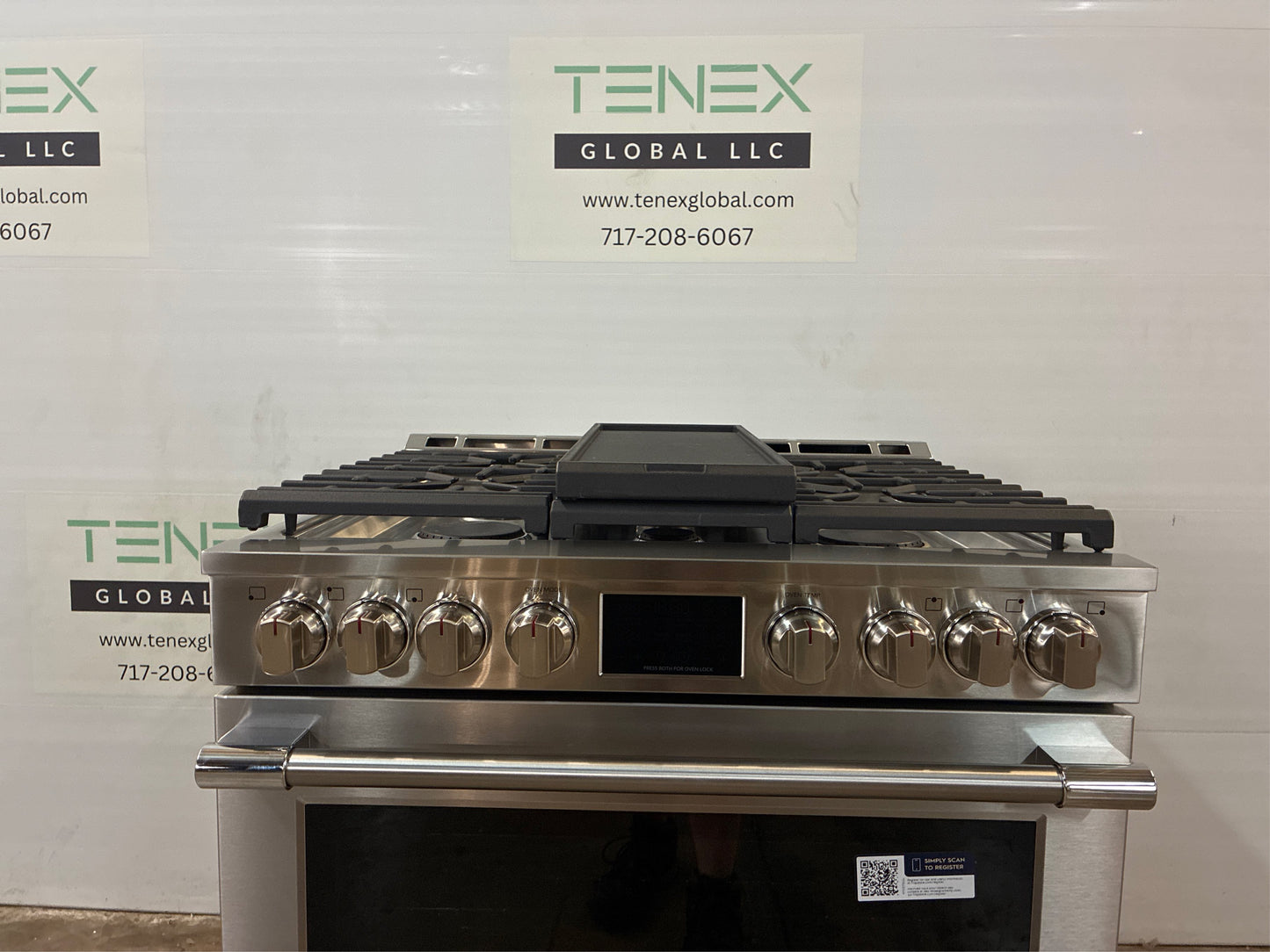 Frigidaire 30" 6 Burner Gas Range in Stainless Steel