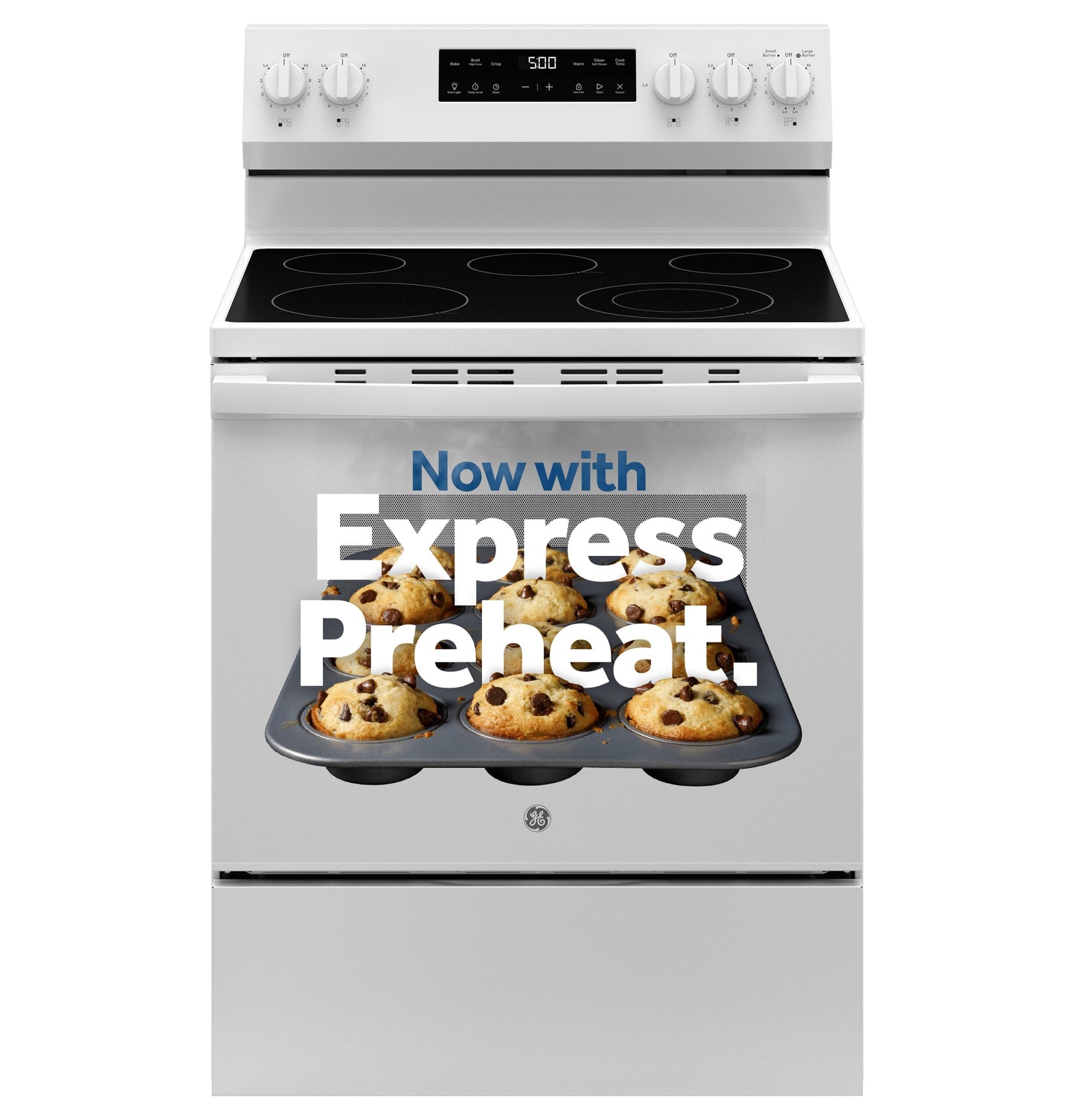 GE Crisp Mode 30-in Glass Top Electric Range