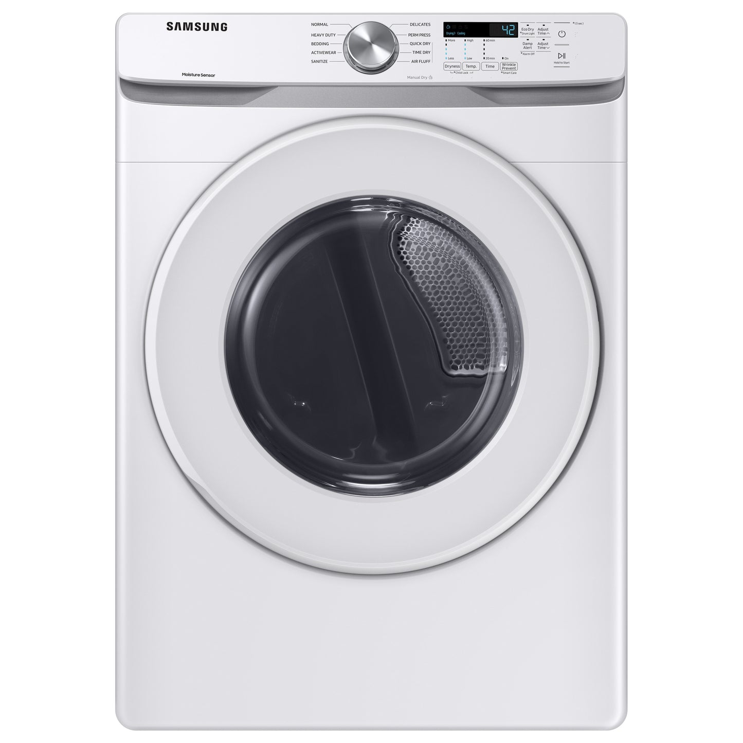 Samsung 7.5-cu. ft Stackable Dryer (White)