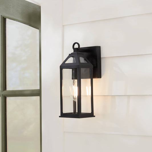 allen + roth Cogburn 13.5" Black Outdoor Light