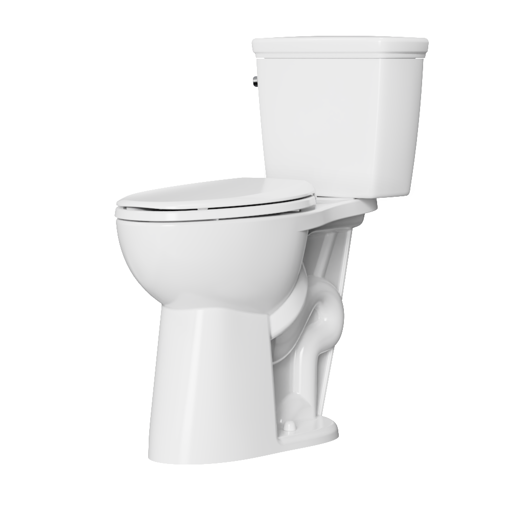 Project Source Elongated Tall Height Toilet 12-in