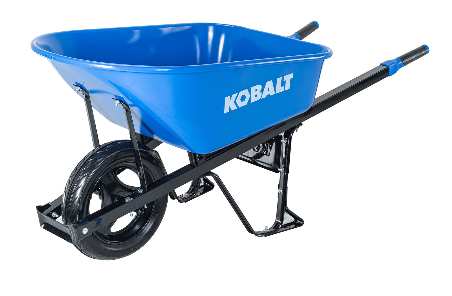 Kobalt 6-cu ft Steel Push Wheelbarrow
