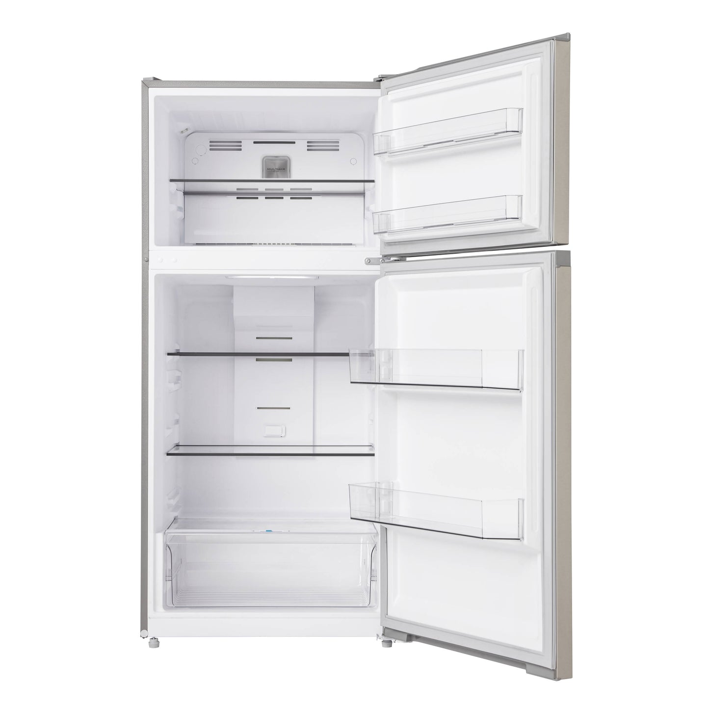 Midea 18.1-cu ft Top-Freezer Fridge (Stainless)
