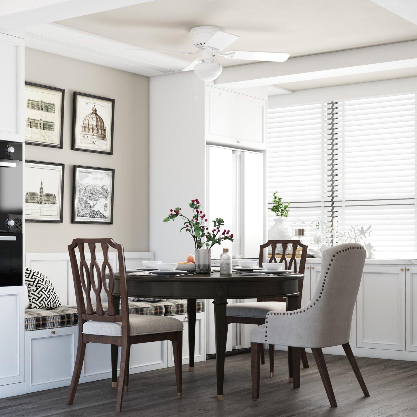 Harbor Breeze Armitage 42-in White Fan