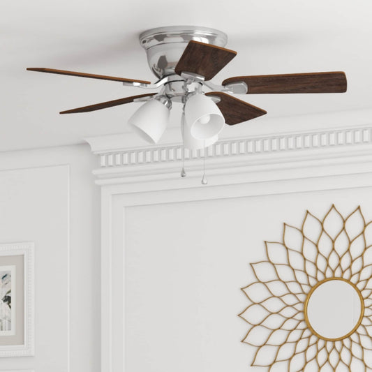 Harbor Breeze Centreville 42" Nickel Ceiling Fan