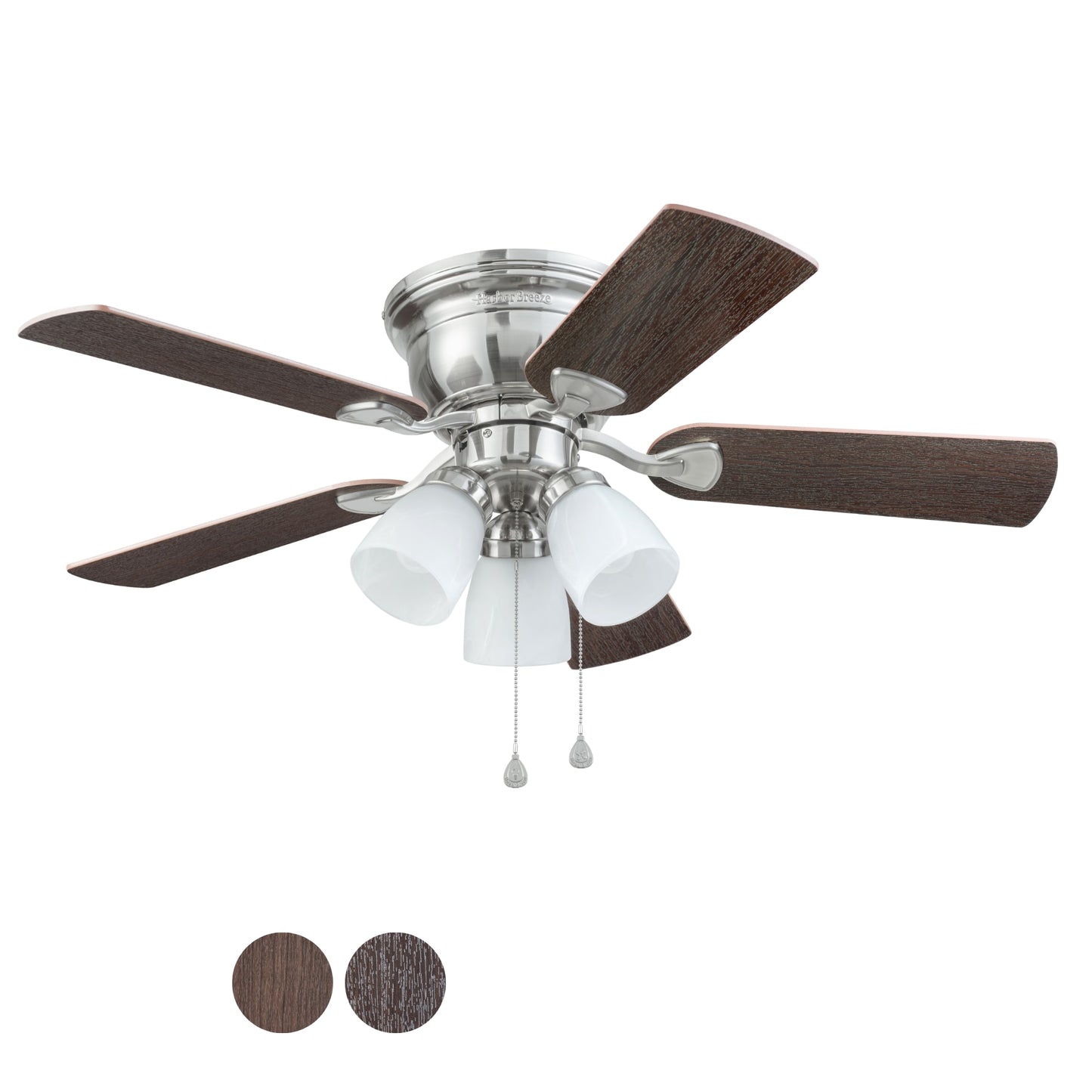 Harbor Breeze Centreville 42" Nickel Ceiling Fan