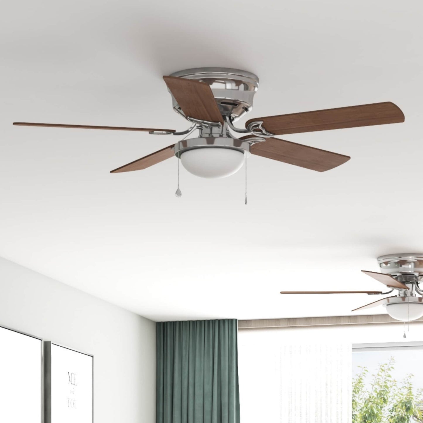 Harbor Breeze Armitage 52" Brushed Nickel Fan