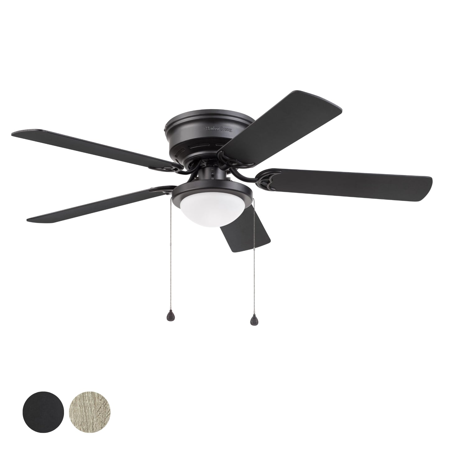 Harbor Breeze Armitage 52-in Matte Black Fan