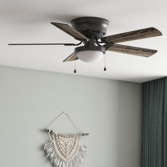 Harbor Breeze Armitage 52-in Matte Black Fan
