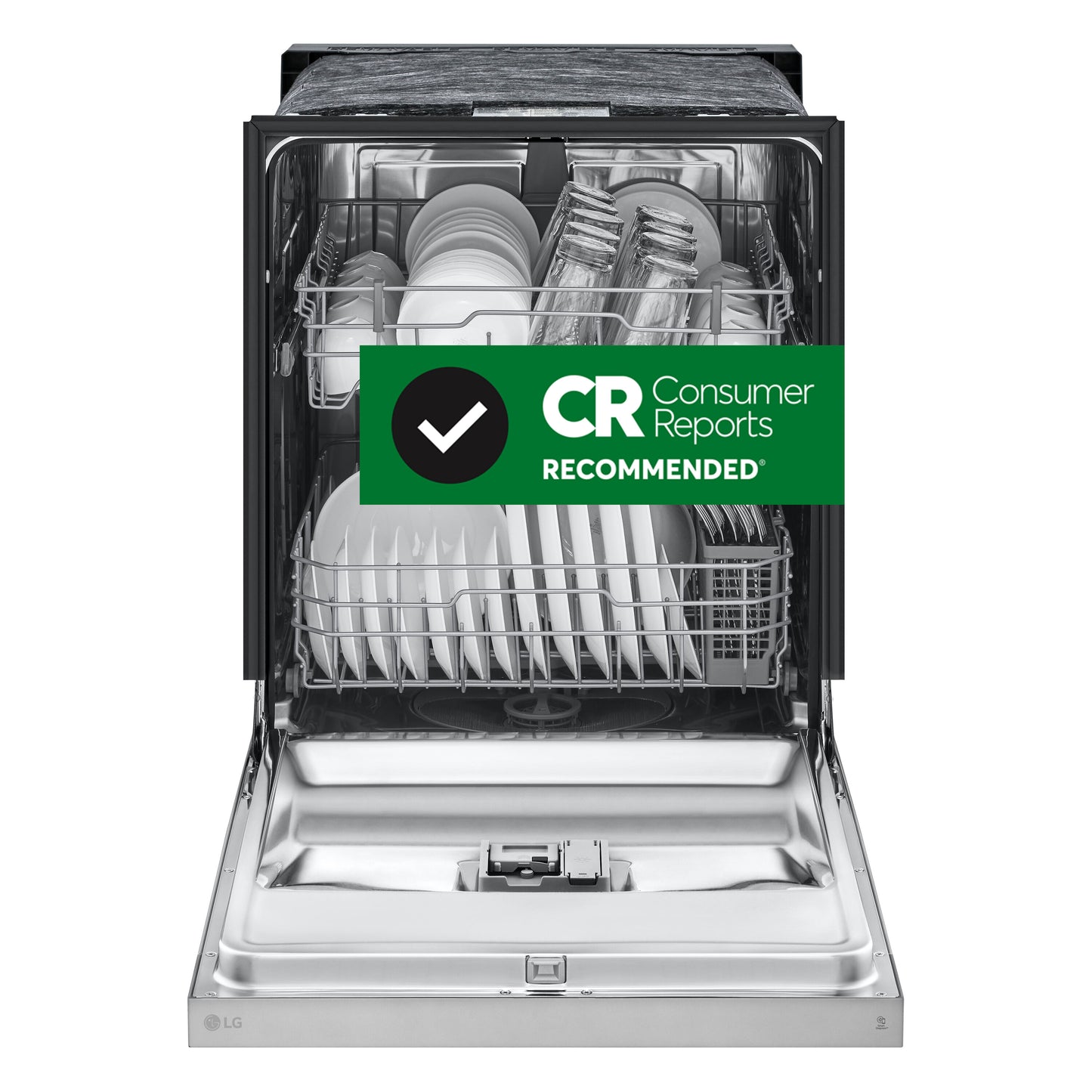 LG 24" Front Control Dishwasher, 52-dBA.