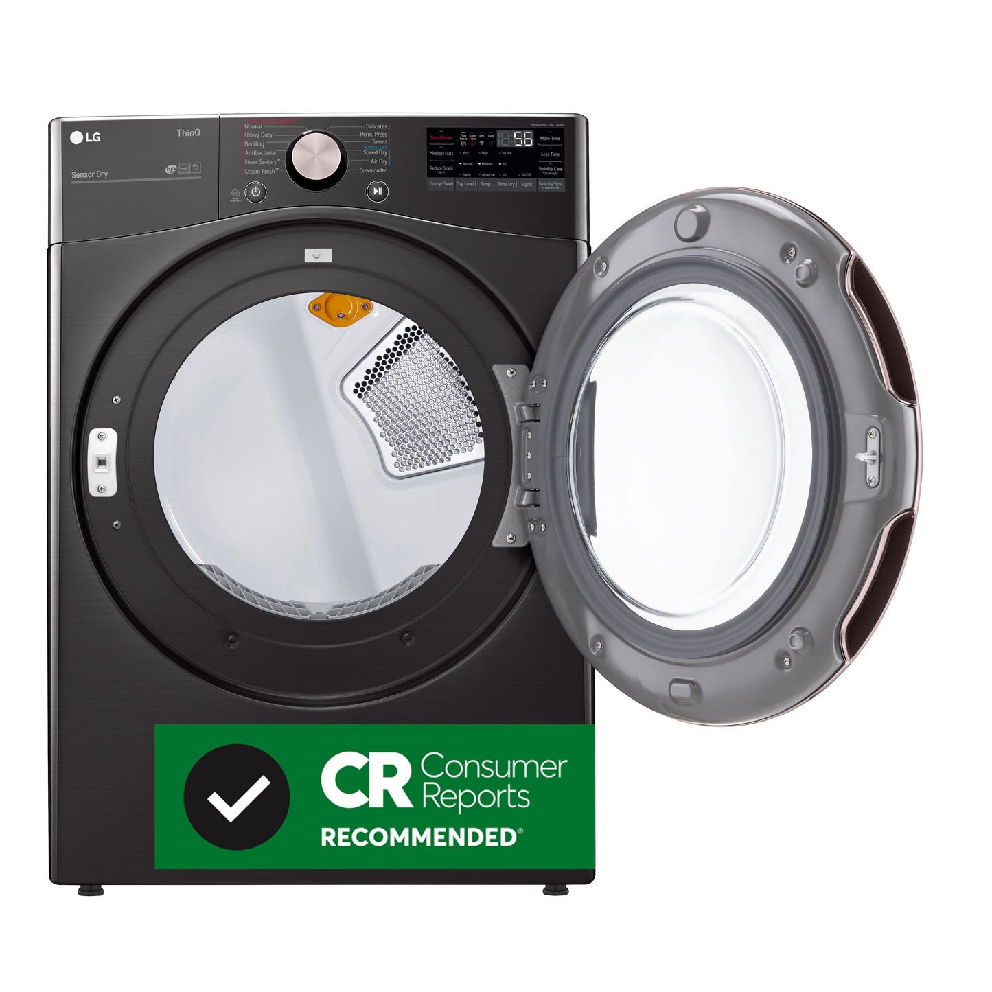 LG True Steam 7.4-cu ft Vented Electric Dryer