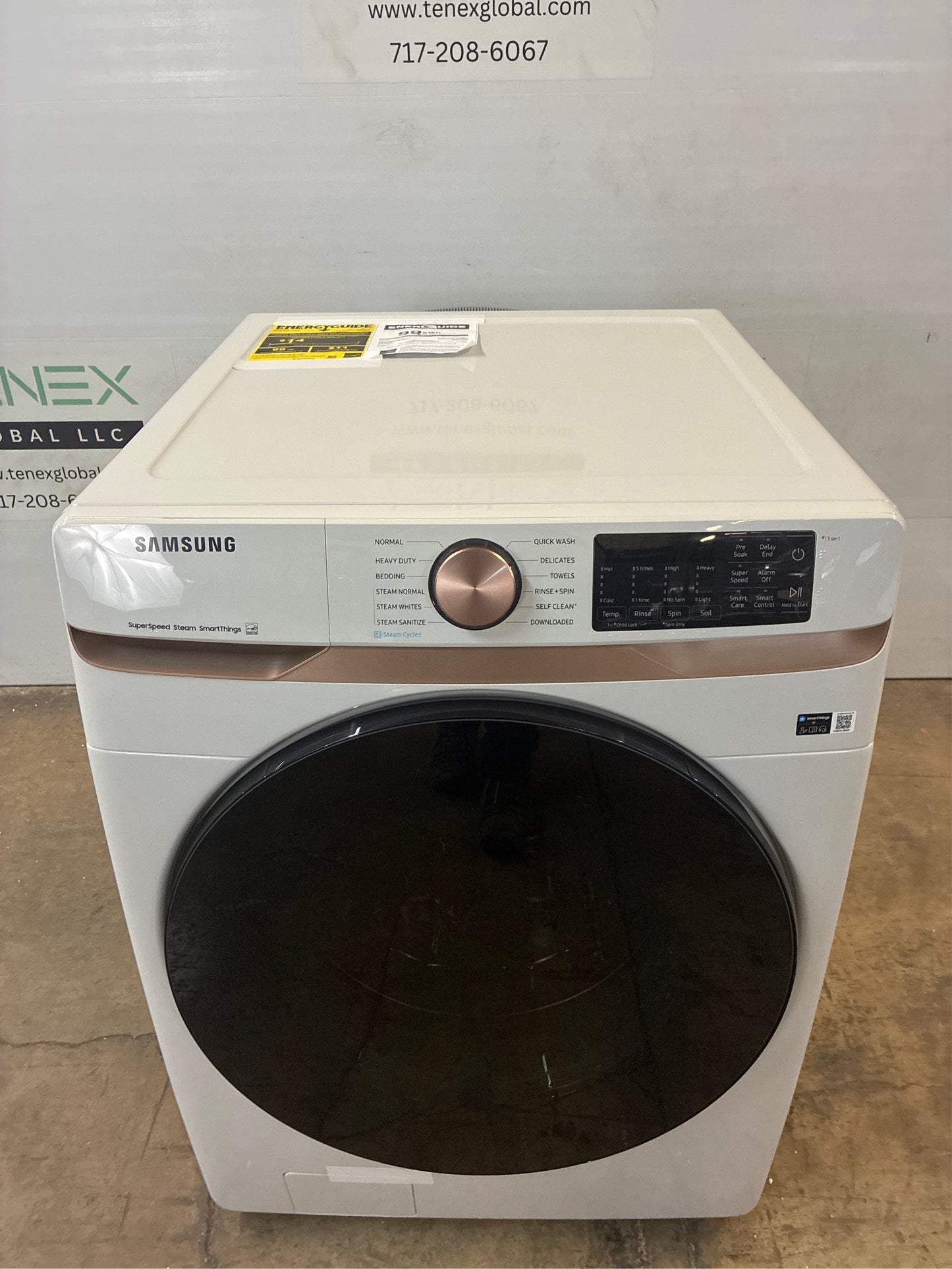 Samsung 5 cu, ft. Smart Front Load Washer, Ivory