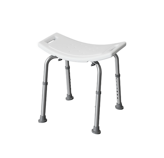 Project Source White Shower and Bath Stool