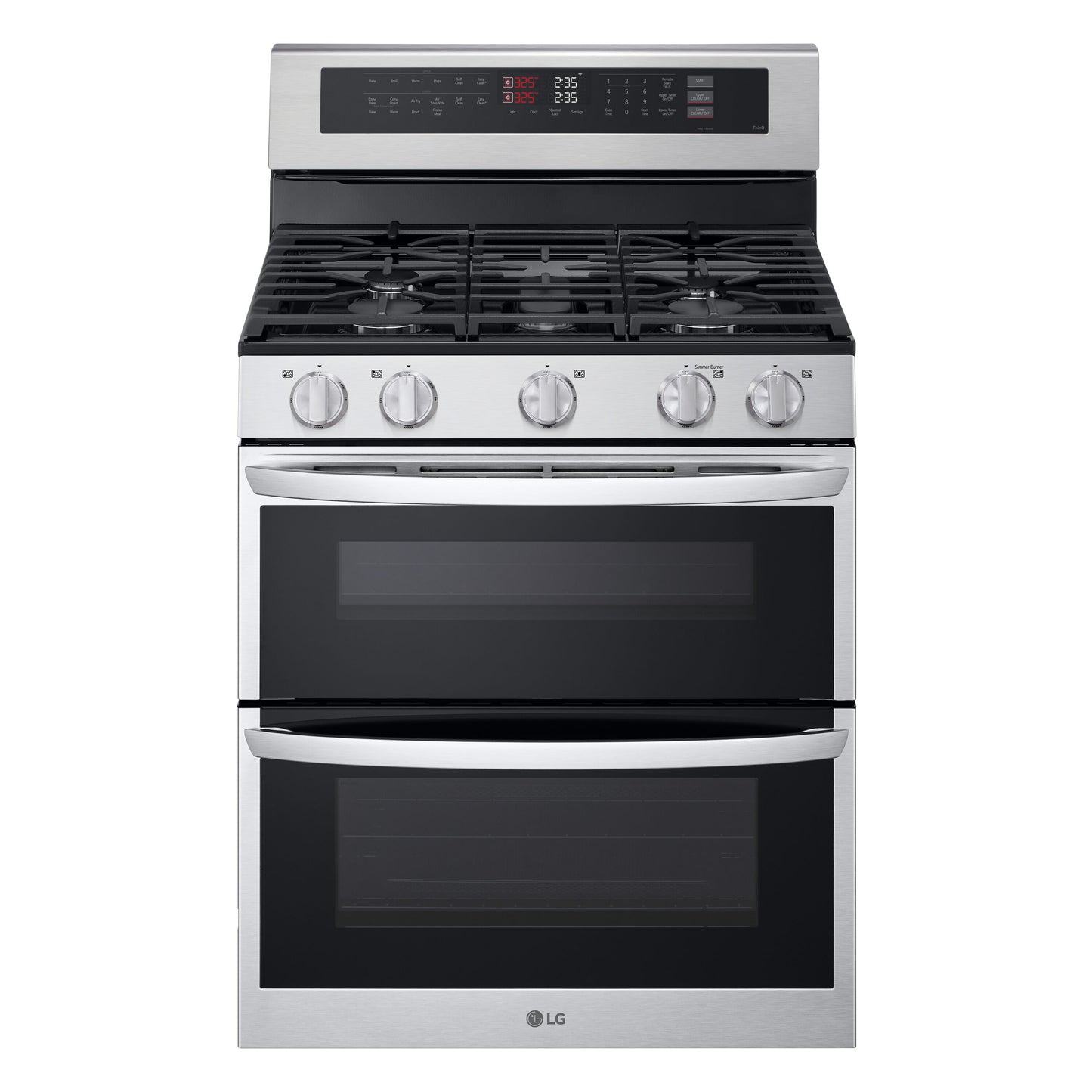 LG 30" 5 burners Double Oven Gas Range.