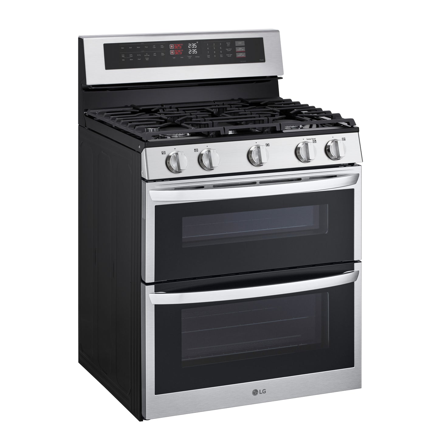 LG 30" 5 burners Double Oven Gas Range.