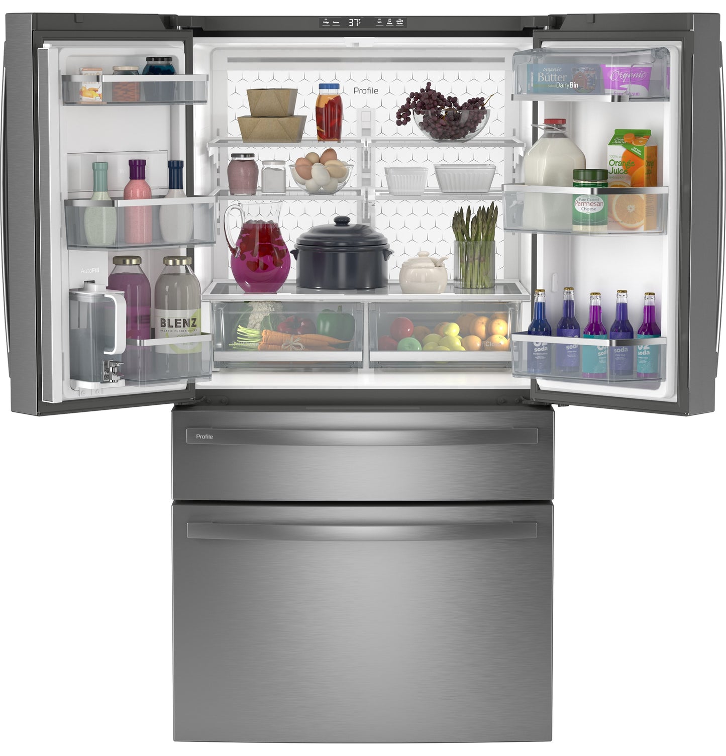 GE Profile 23.2-cu ft 4-Door Refrigerator