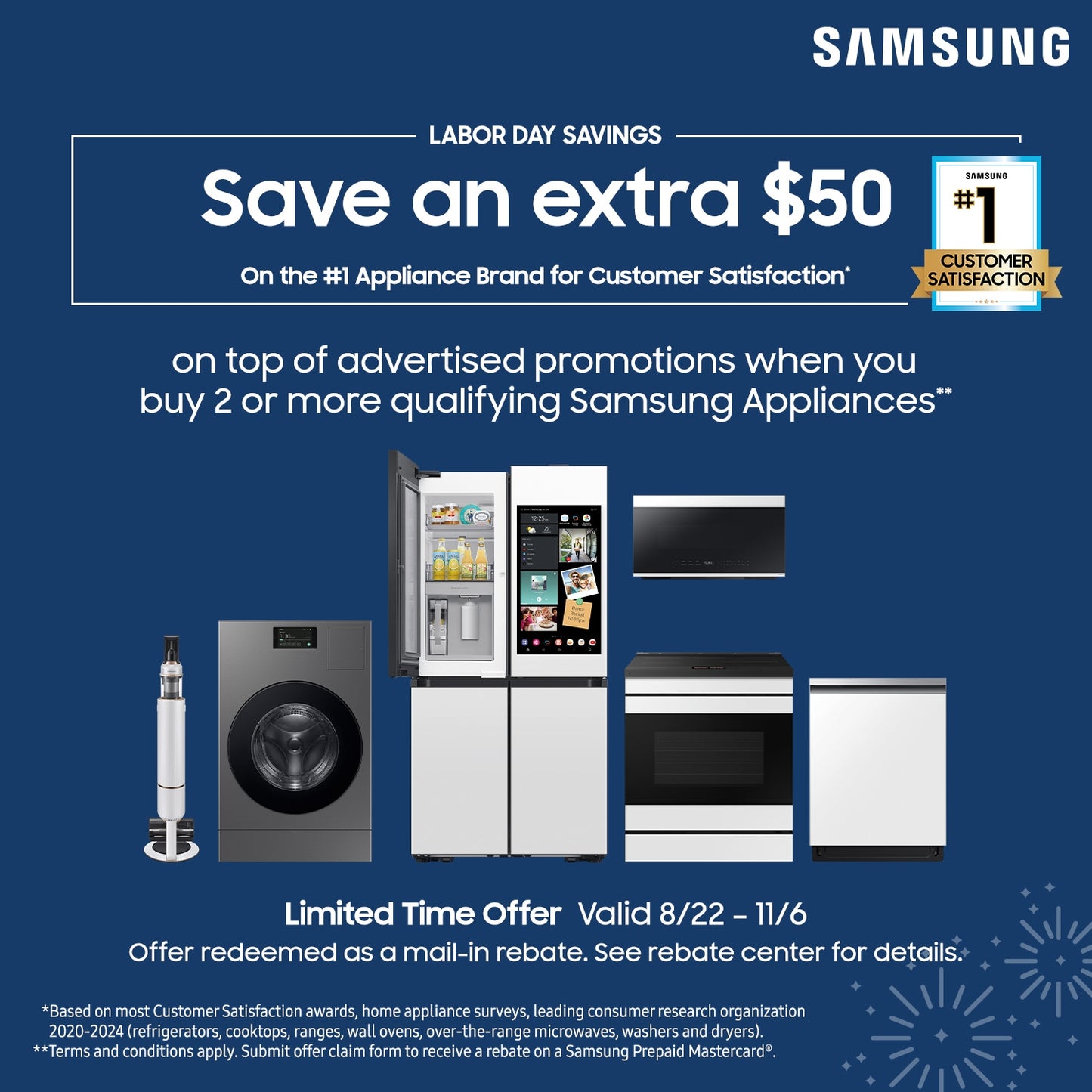 Samsung 7.5 cu.ft. Stackable Electric Dryer (White)