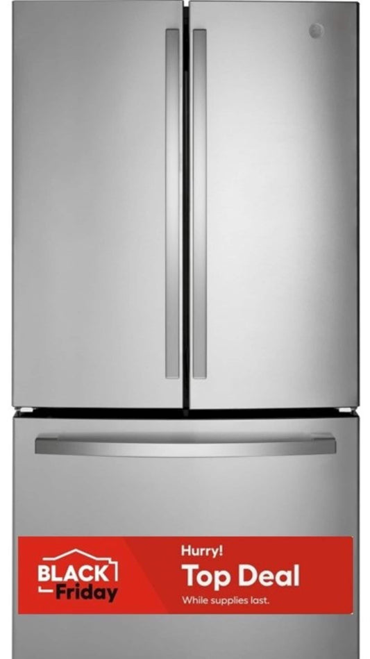 GE French Door Refrigerator, 27-cu ft