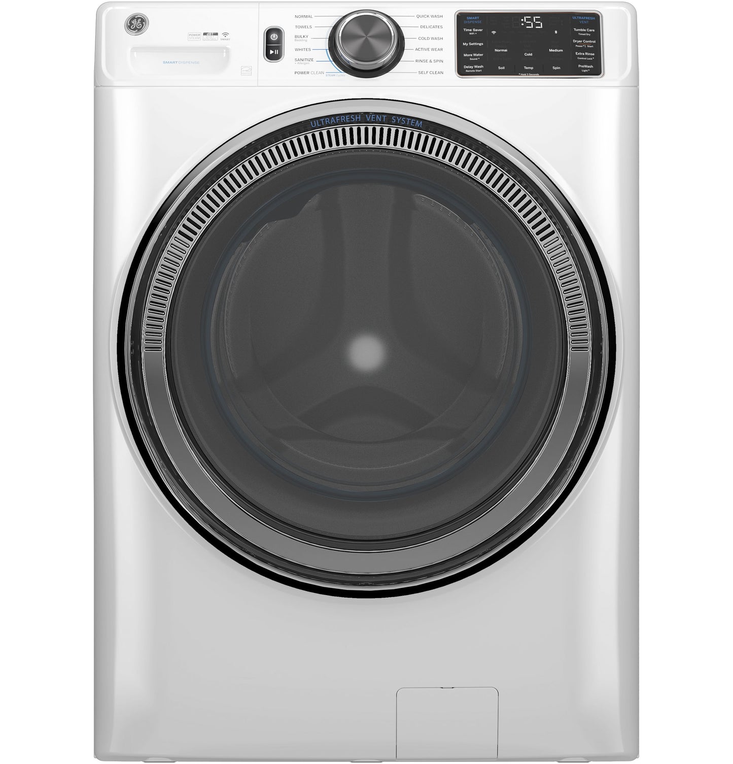 GE 5-cu ft Front-Load Washer (White)
