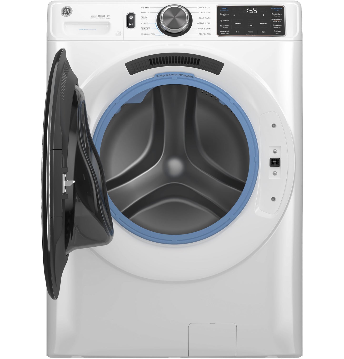 GE 5-cu ft Front-Load Washer (White)
