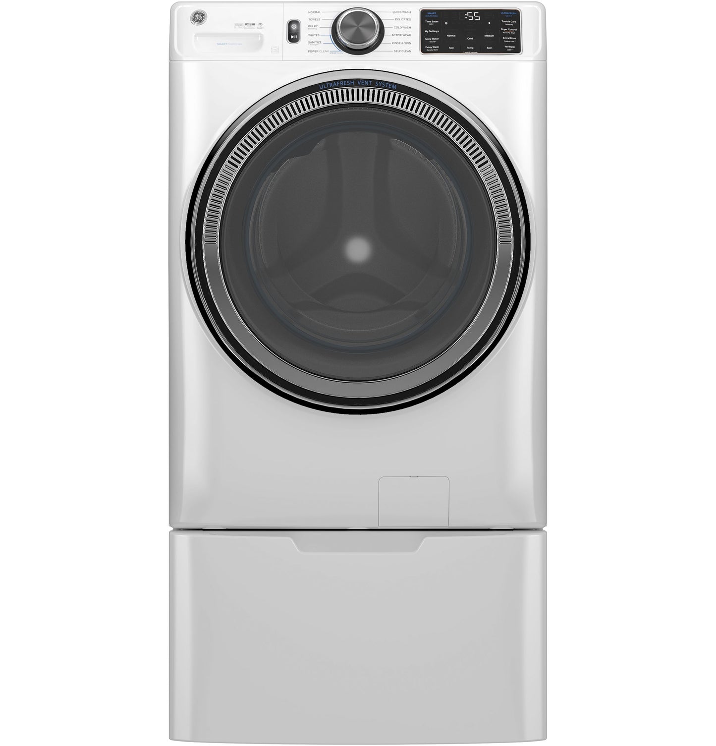 GE 5-cu ft Front-Load Washer (White)