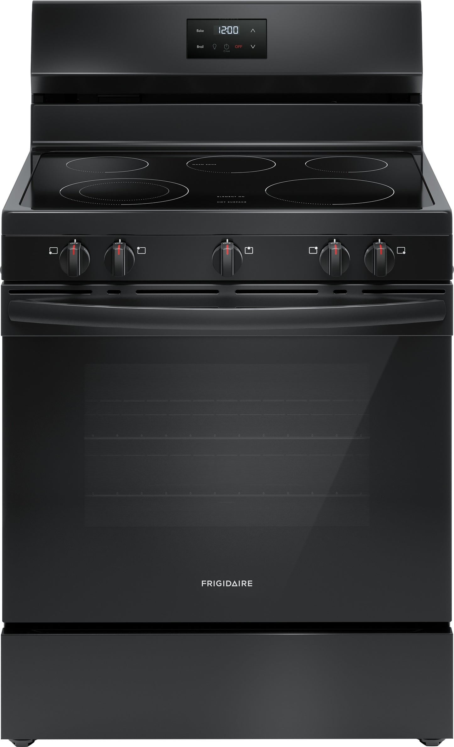 Frigidaire 30-in 5-Burner Range, Black