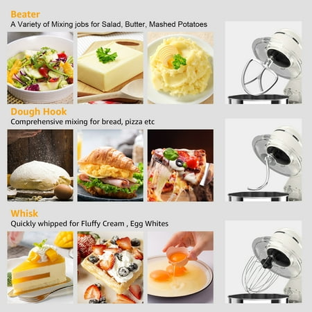 AILESSOM 6-QT 10-Speed Tilt-Head Mixer