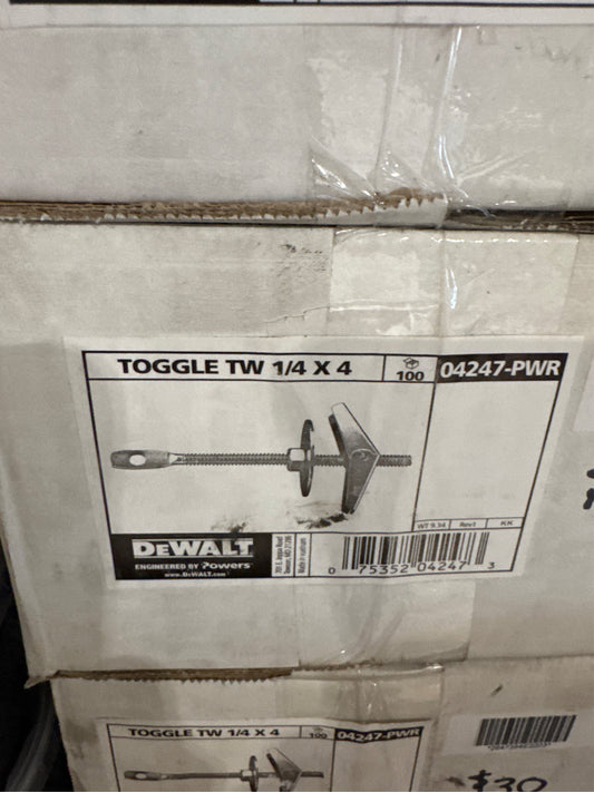 Dewalt Toggle 1/4”x4 04247-PWR