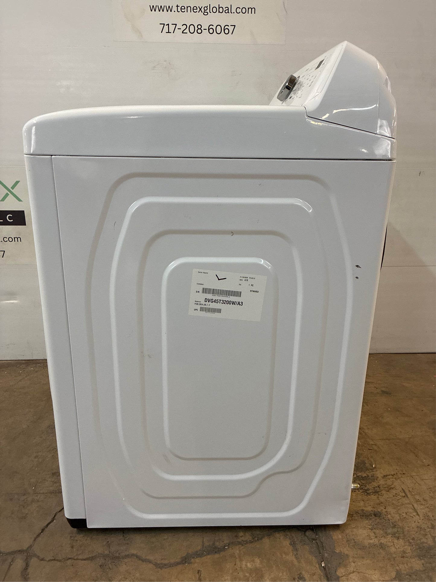 Samsung 7.2 cu. ft. Gas Dryer with Sensor Dry - White