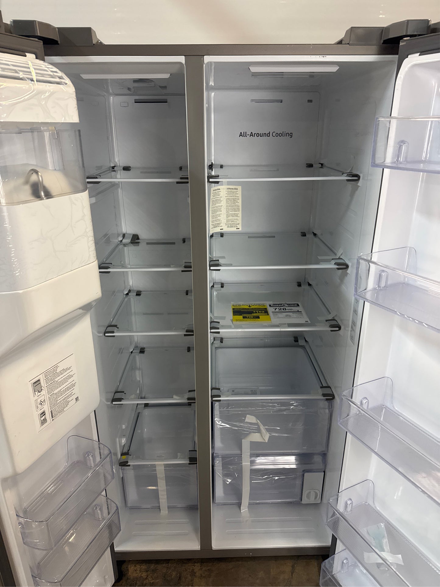 Samsung 36" Side-by-Side Refrigerator, 27.4 cu ft, SS