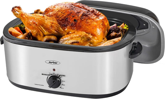 Sunvivi 28lb 24-Quart Electric Roaster Oven