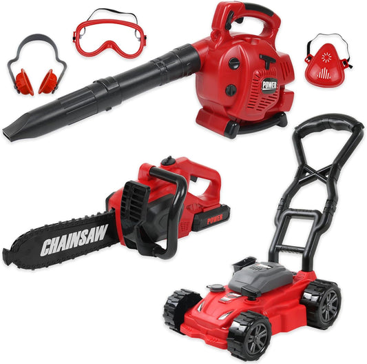 Kids Leaf Blower Toy Chainsaw Set w/ Gear