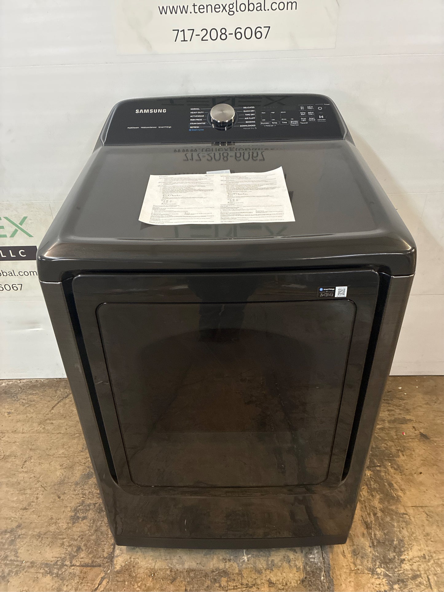 Samsung Brushed Black 7.4 cu. ft. Electric Dryer