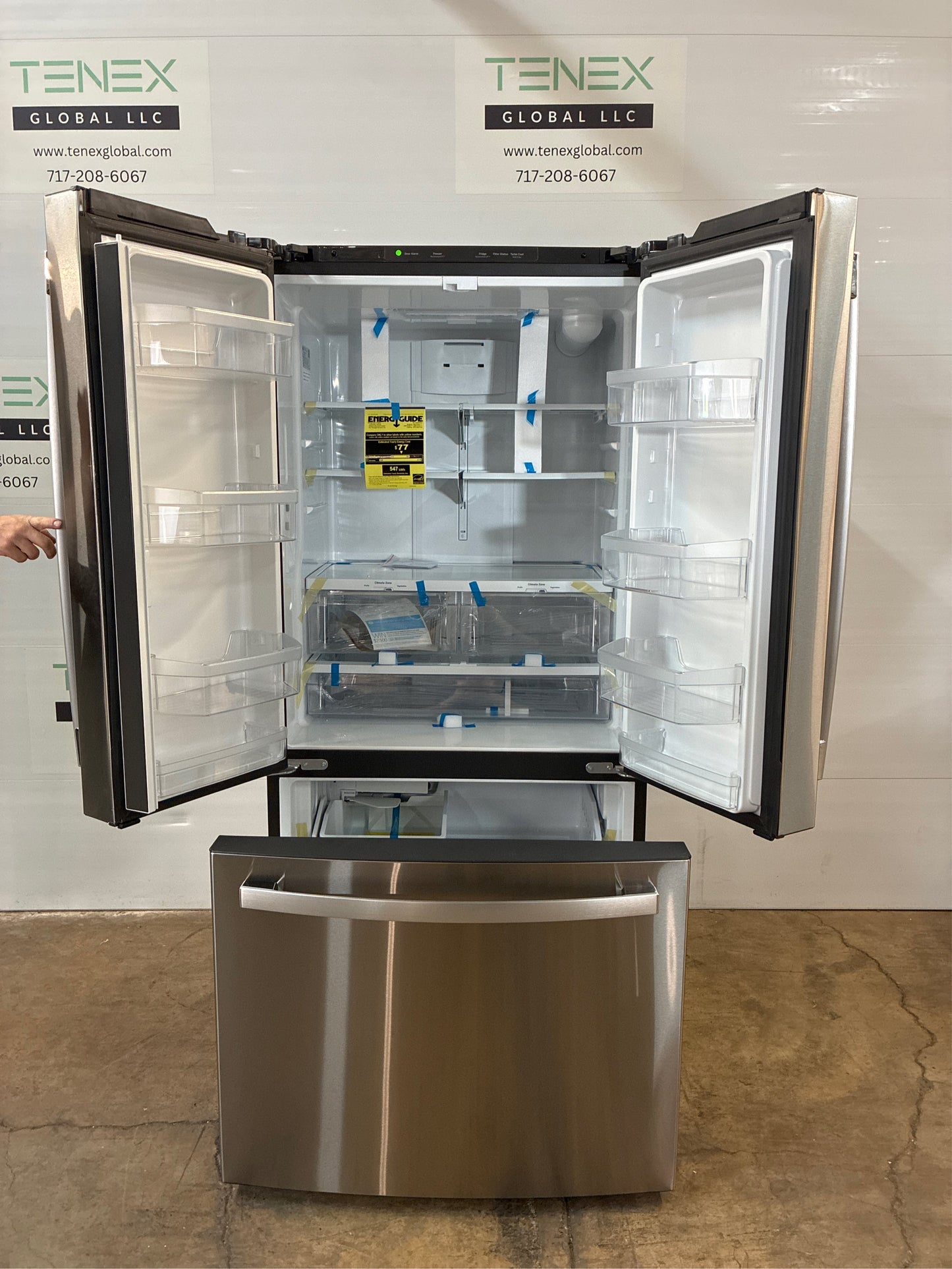 GE 18.6-cu ft French Door Fridge with Ice Maker.